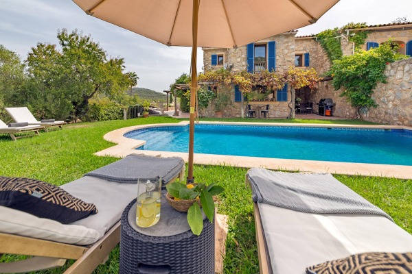 Mediterranean natural stone villa with pool and views of nature in Es Capdella image 6